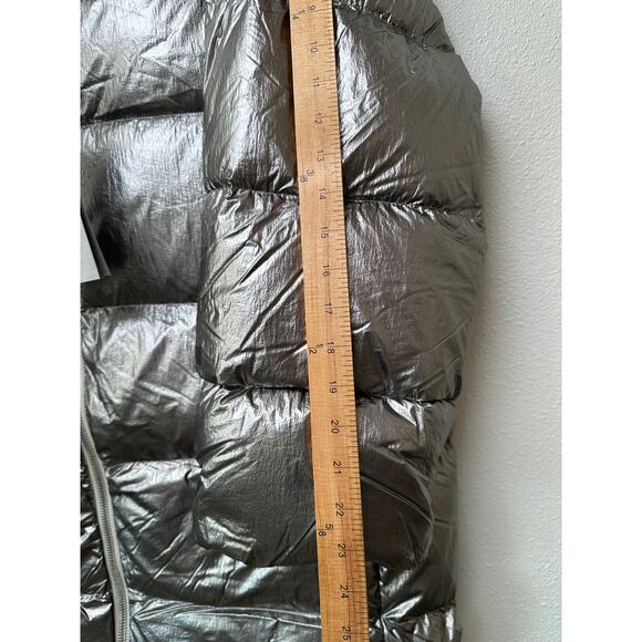 NWT Moncler x Rick Owens Cyclopic Down Puffer Jacket Silver Women Size 1 - Picture 16 of 16